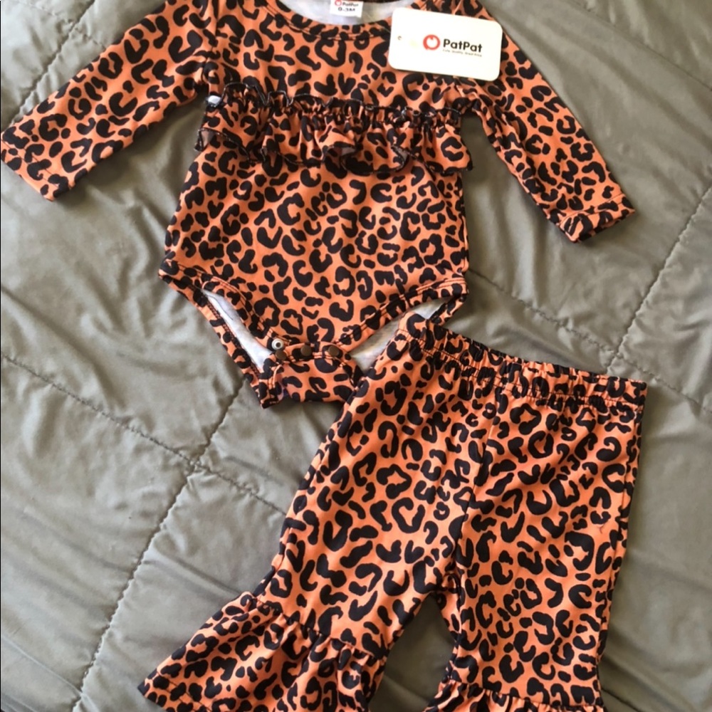 PatPat cheetah onsie outfit
